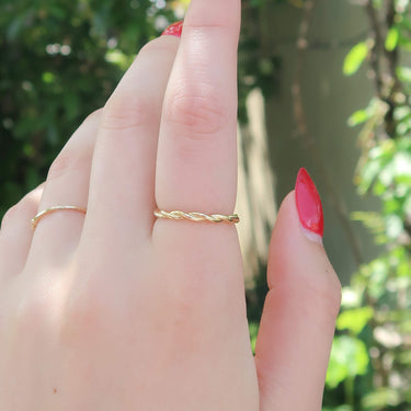 Gold Twisted Ring